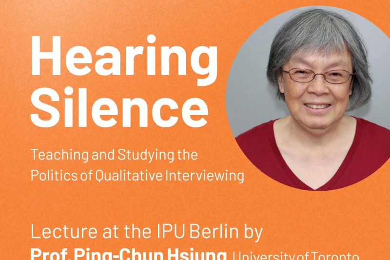 Poster Lecture 'Hearing Silence' by Ping-Chun Hsiung