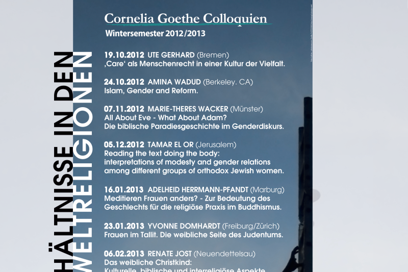 Plakat zum CGColloquium im Wintersemester 2012/2013